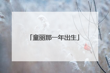 童丽那一年出生