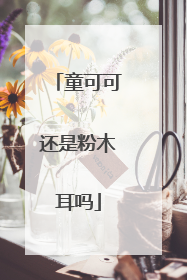 童可可还是粉木耳吗