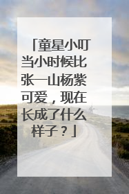 童星小叮当小时候比张一山杨紫可爱，现在长成了什么样子？