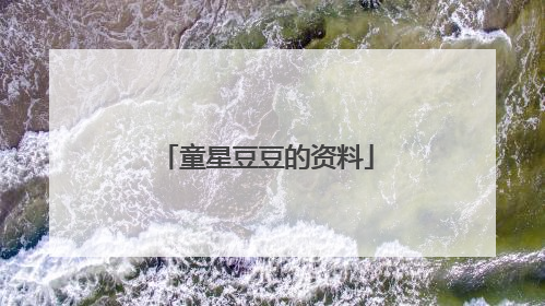 童星豆豆的资料