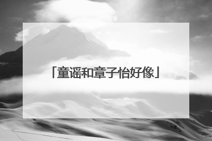 童谣和章子怡好像