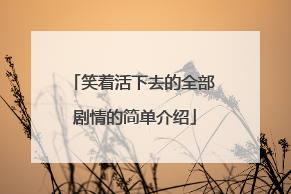 笑着活下去的全部剧情的简单介绍