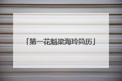 第一花魁梁海玲简历