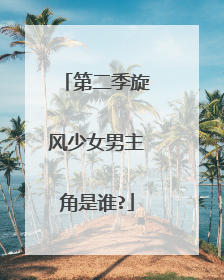 第二季旋风少女男主角是谁?