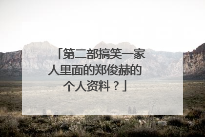 第二部搞笑一家人里面的郑俊赫的个人资料?