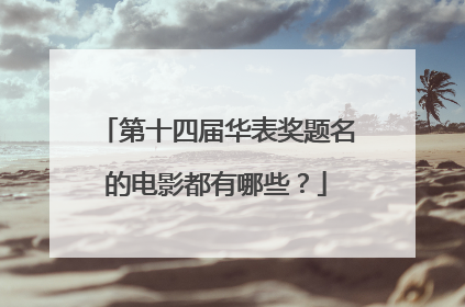 第十四届华表奖题名的电影都有哪些？
