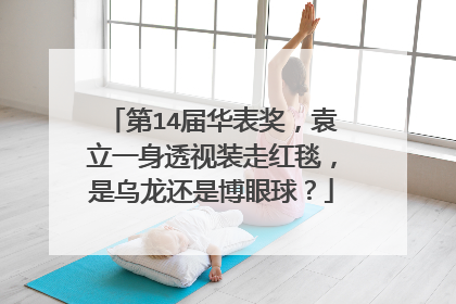 第14届华表奖，袁立一身透视装走红毯，是乌龙还是博眼球？