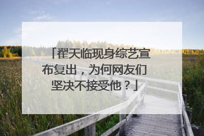 翟天临现身综艺宣布复出,为何网友们坚决不接受他?