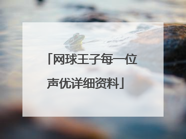 网球王子每一位声优详细资料
