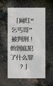 网红“乞丐哥”被判刑！他到底犯了什么罪？