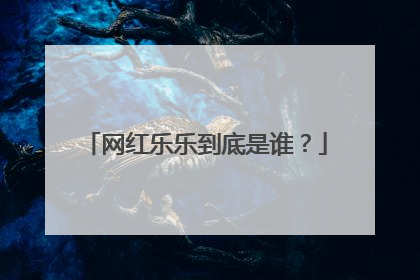 网红乐乐到底是谁?