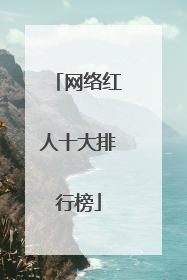 网络红人十大排行榜