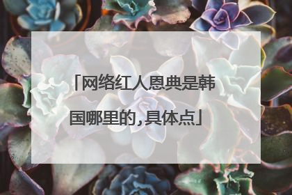 网络红人恩典是韩国哪里的,具体点