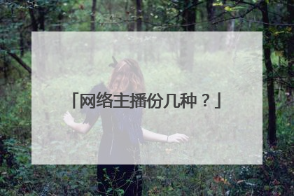 网络主播份几种？