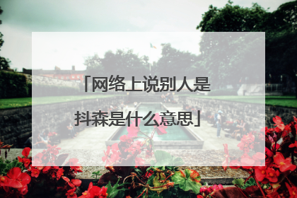 网络上说别人是抖森是什么意思