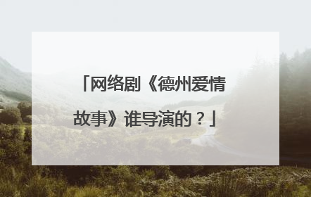 网络剧《德州爱情故事》谁导演的？