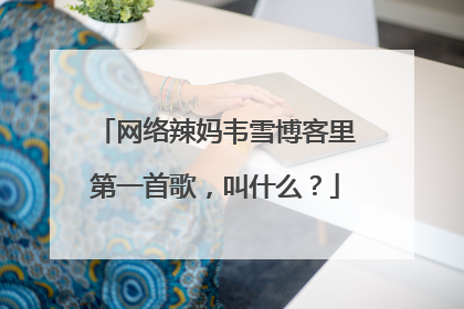网络辣妈韦雪博客里第一首歌,叫什么?