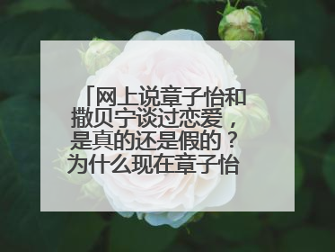 网上说章子怡和撒贝宁谈过恋爱，是真的还是假的？为什么现在章子怡和汪峰结婚了？撒贝宁娶了李白？