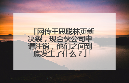网传王思聪林更新决裂,现合伙公司申请注销,他们之间到底发生了什么?