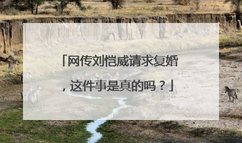 网传刘恺威请求复婚，这件事是真的吗？