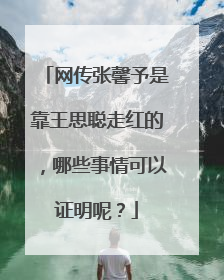 网传张馨予是靠王思聪走红的,哪些事情可以证明呢?