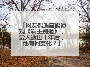 网友偶遇唐鹤德观《霸王别姬》，爱人逝世十年后，他有何变化？