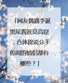 网友偶遇李诞黑尾酱逛莫高窟，合体辟谣分手传闻的情侣都有哪些？