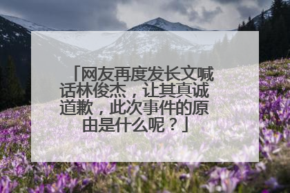 网友再度发长文喊话林俊杰,让其真诚道歉,此次事件的原由是什么呢?