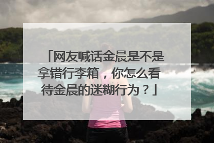 网友喊话金晨是不是拿错行李箱,你怎么看待金晨的迷糊行为?