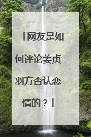 网友是如何评论姜贞羽方否认恋情的？
