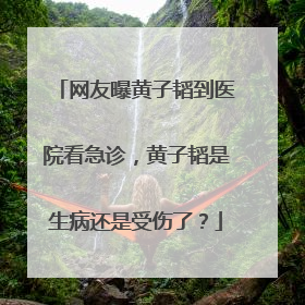 网友曝黄子韬到医院看急诊,黄子韬是生病还是受伤了?