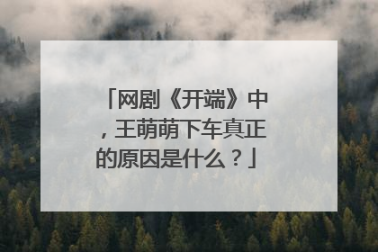 网剧《开端》中，王萌萌下车真正的原因是什么？
