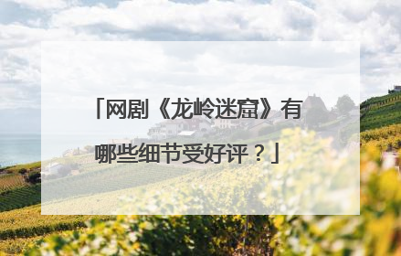 网剧《龙岭迷窟》有哪些细节受好评？