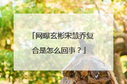 网曝玄彬宋慧乔复合是怎么回事?