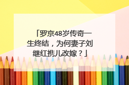 罗京48岁传奇一生终结,为何妻子刘继红携儿改嫁?