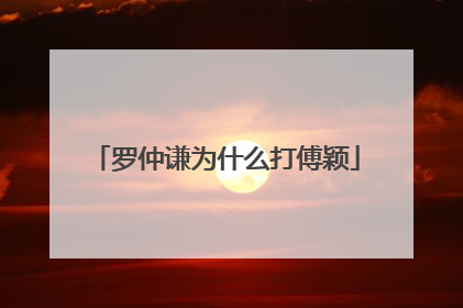 罗仲谦为什么打傅颖