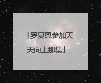 罗夏恩参加天天向上那集