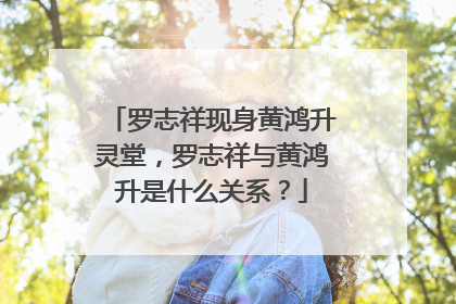 罗志祥现身黄鸿升灵堂,罗志祥与黄鸿升是什么关系?