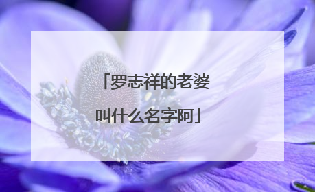 罗志祥的老婆叫什么名字阿