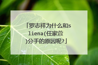 罗志祥为什么和sliena(任家萱)分手的原因呢?