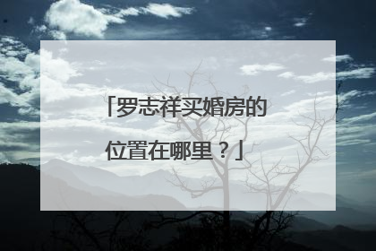 罗志祥买婚房的位置在哪里?