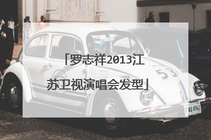 罗志祥2013江苏卫视演唱会发型