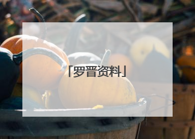罗晋资料
