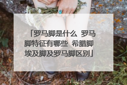 罗马脚是什么 罗马脚特征有哪些 希腊脚埃及脚及罗马脚区别