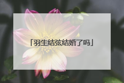 羽生结弦结婚了吗