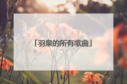 羽泉的所有歌曲