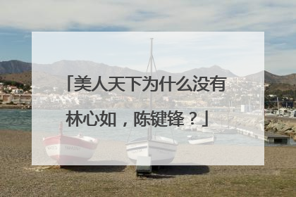 美人天下为什么没有林心如,陈键锋?