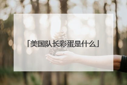 美国队长彩蛋是什么