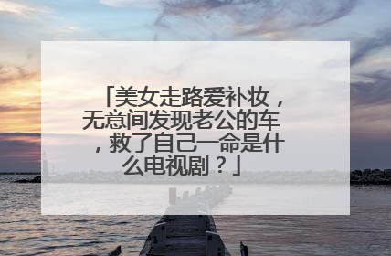 美女走路爱补妆，无意间发现老公的车，救了自己一命是什么电视剧？