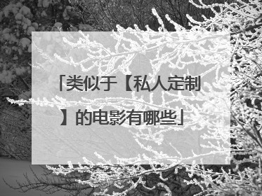 类似于【私人定制】的电影有哪些